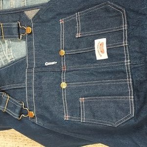Big men's denim overalls.